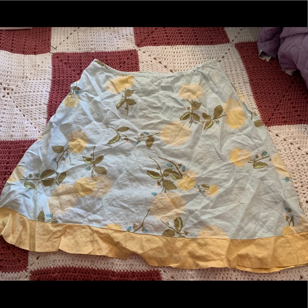 🧡Ann Taylor LOFT linen skirt, petite